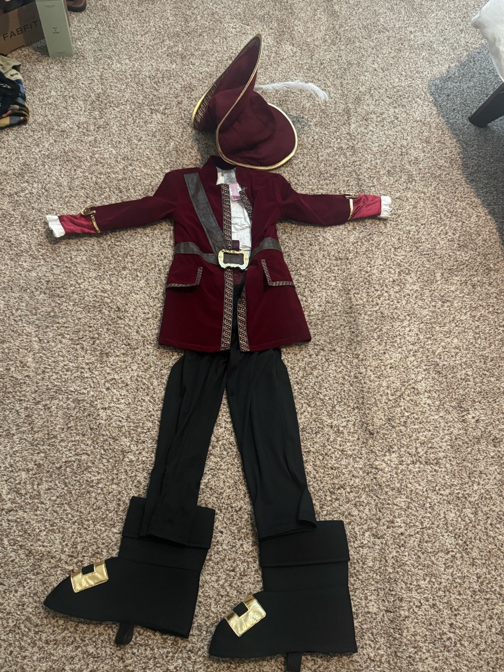 Disney Kids Captain Hook Costume with Tricorn Hat - Picture 3 of 6